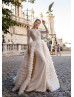 Lace Wedding Dress With Removable Ruffle Train